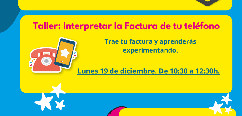 Taller cómo interpretar la factura de tu teléfono fijo o móvil